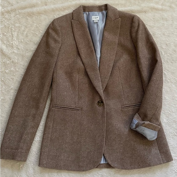 J. Crew Herringbone wool-blend Holland blazer - Picture 7 of 9